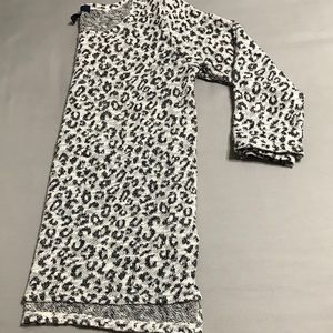 Leopard print sparkly sweater